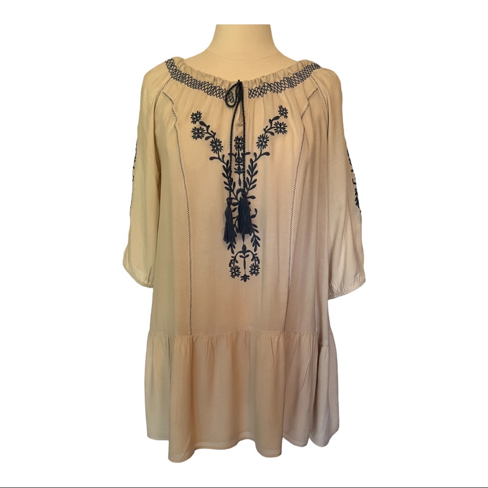 Kori America BoHo Embroidered Women’s Dress Size M